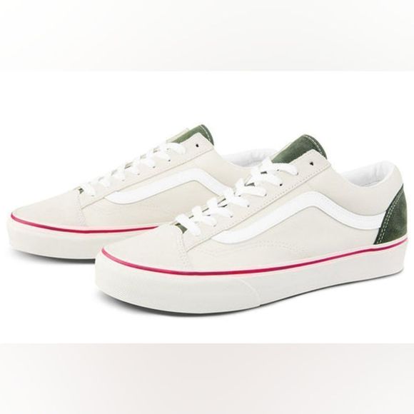 VANS Marshmallow/Kombu Green "Style 36" (Retro Sport) Sneakers Size 8 Mens - Picture 6 of 12